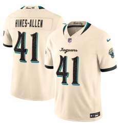 Men's Jacksonville Jaguars #41 Josh Hines-Allen Cream 2026 F.U.S.E. Rivalries Collection Limited Football Stitched Jersey