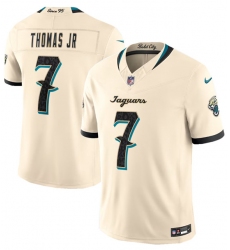 Men's Jacksonville Jaguars #7 Brian Thomas Jr. Cream 2026 F.U.S.E. Rivalries Collection Limited Football Stitched Jersey