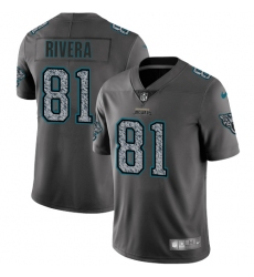 Men's Nike Jacksonville Jaguars #81 Mychal Rivera Gray Static Vapor Untouchable Limited NFL Jersey