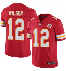Men's Nike Kansas City Chiefs #12 Albert Wilson Red Team Color Vapor Untouchable Limited Player NFL Jersey