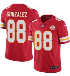 Men's Nike Kansas City Chiefs #88 Tony Gonzalez Red Team Color Vapor Untouchable Limited Player NFL Jersey